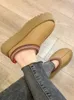 Boots New Winter Brand Women's Fur Short Plush Warm Flats Slippers Platform Shoes Women Flip Flops Suede Boot Botas Mujer 221215