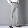 Men's Pants High End Linen Summer Thin Loose Casual Korean Slim Straight Business