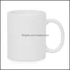 Mugs Sublimation Blanks Mug Personnalité Transfert Thermique En Céramique 11Oz Blanc Tasse À Eau Cadeaux De Fête Drinkware 1168 V2 Drop Delivery Ho Dhrsq