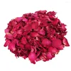 Dekorativa blommor 200 g diy torkad rosblomma kronblad bröllopsfest ren naturlig växt hem dekoration skönhet badning blötläggning spa