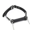 NXY Giocattoli per adulti Bocca Gag Palla Guinzaglio Catena attaccata Pelle Cane Pet Osso Imbracatura Bastone Restraint BDSM Bondage Sesso Cosplay 1201