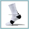 Other Home Textile Professional Basketball Sport Sock Terry Height 16Cm Compression Thermal Drop Delivery Garden Textiles Dhlze