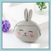 Party Favor Fashion Moneta Torebka Piękna kawaii kreskówka Rabbit torebka kobiety dziewczyny małe portfel miękki torba do sile prezent sn1929 upuść zależność dh9c8