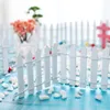 Christmas Decorations 1 Pc Wood Fence Portable Lightweight White Color House Miniature Picket For Home Garden