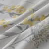 カーテン新鮮な牧歌的なパッド入りの綿とリネン印刷カーテンのためのダイニングルームの寝室。