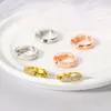 Creolen ZHOUYANG Punk Klein Für Männer Aus Zirkonia Gold Farbe Hippie Zubehör Damenschmuck Großhandel OHE027