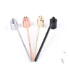 Autres outils à main Lampe à huile Dipper Extinction Coupe-bordure Remettre Rose Gold Black Sie Bougie en acier inoxydable Snuffer Flame Wick aussi Oti8X