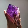 Decorative Figurines Big Size Brazi Natural Amethyst Crystal Backbone Stone Scepter Cluster Quartz Reiki Healing Home Decoration Mineral