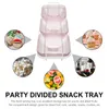 Garrafas de armazenamento 1 Defina o aperitivo de pratos de pratos de servir chip e Dip Dinnerware Conjuntos para banquete doméstico