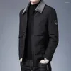 Мужские вниз Parka Cotton Men Maded Winter Jacket Pat