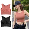 Completo da yoga Reggiseni sportivi da donna Reggiseno Gilet fitness Senza cuciture Imbottito ad alto impatto Intimo traspirante Top da allenamento senza fili