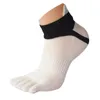 Men's Socks 1 Pair Mesh Meias Sports Running Five Finger Toe Breathable Solid Color Fashion Casual Sport