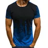 قميص t-shirts t-shirts ربيع/صيف 2023 فضفاضة قصيرة الأكمام والسيدات الطباعة ثلاثية