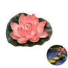 Decorative Flowers 1pc Charmful Artificial Flower Foam Plant Fake Floating With Lotus Leaves Arrival