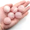 Pietra 30mm Sciolto Reiki Healing Chakra Quarzo rosa naturale Cristalli minerali Pietre preziose Manipolo Decorazione della casa Accessori Buona Gif Dh49O