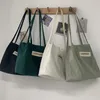 Avondtassen nylon waterdichte tas puur kleurontwerp canvas Japanse harajuku studenten eenvoudige schouder dames handtas shopper