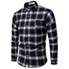 Men's Casual Shirts 2023 Men's Fashion Leisure Plaid Printed Turn-down Collar Streetwear Long-sleeved Buttons Slim Fit Shirt Tops