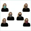 Designer masker leopard magisk halsduk mask cheetah tryck ansikte digital tryck cykling utomhus sport mtifunktionella huvudkl￤der bandanas d dhjpu