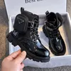 Sneakers Buty dla dzieci dla dziewcząt buty kostki buty buty w stylu brytyjski w stylu zimowy śnieg bawełniany płaski platforma księżniczka but 230114