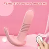 Vuxen massager roterande vibratorsträngande dildo teleskopisk fjärrmästare kvinnlig vagina g spot massage klitstimulator för kvinnor