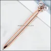 Gel Pens Diamond Butterfly Ballpoint Pen Type 1.0 Fashion Office Stationery Creative Advertising 14.3X0.8Cm Drop Delivery School Bus Otefk