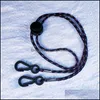 Party Favor Face Mask Necklace Holder Lanyard Safety Er Hanger Hanging Ropes Necklines Colorf String Cord Sling Key Hook 0 8Dr C2 Dr Dhm4I