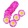 装飾的な花10pcs/lot plumeria人工pe泡の花の花の栄光ヘッドdiy花輪ヘッドドレスウェディングハワイアンフランギパニ