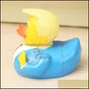 Yenilik Ürünleri 9.3cm Bebek Duş Yüzme Ördek Toy Trump ABD Başkanı Yüzen Su Yüzen Oyuncaklar PVC CJLIDREN PARTİK 8 8N E1 DROP OTBHG