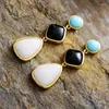 Stud Earrings Classy Woman Turquoises Moonstone Earring Costume Designer Party Elegant Jewelry Wholesale