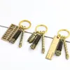 Keychains Wenchang Pagoda Of Cultural Prosperity Keychain Academic Excellence Ruler Abacus Chinese Calligraphy Brush Pen Student Jewelry