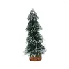 Decorações de Natal Modern Pine Tree Decor PVC Mini Decorativo Aumente Atmosfera Festiva Cedro de Cedro Janela de Janela