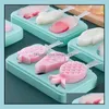 Eiscreme-Werkzeuge Cartoon mit Er Sile Mold Home Popsicle Box Handgemachte DIY hausgemachte Sn3371 Drop Lieferung Garten Küche Esszimmer Bar Dhxst