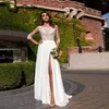 Casual jurken Aankomst Mermaid Wedding 2023 Lace Elegant Robe de Soire Mariage bruidsmeisjes borduurg jurk Vestidos noiva