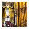 Curtain Customized European-style Luxury Curtains For Living Room Bedroom Velvet Golden High-end Atmospheric Window