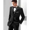 Men's Suits Customized Exquisite Men Suit Set For Prom Dinner (Jacket Pants Vest) Slim Fit Wedding Tuxedos Groom Man Groomsmen