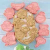 Baking Moulds 8/10pcs Valentine's Day Cookie Cutters 3D Pastry Mold Chocolate Sandwich Biscuit Making Mould Kitchen Tool
