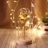 Dekorativa blommor 2023 Original Party Wedding Valentine Gift Rose In Glass Dome Beauty Forever bevarad Special Romantic