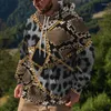 Men's Hoodies 2023 Colorful Leopard Print Hoodie 3d Sweatshirt Men/Women Autumn And Winter Coat Clothing Funny Jacket Black