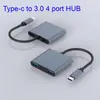 Expansion Dock Driver-Free Cable Hub Multifunktionell USB Type-C till USB3.0 Notebook PC-gränssnittsförlängning