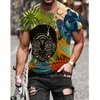 T-shirts pour hommes chemise décontractée hommes Graffiti 3D imprimé mode à manches courtes vêtements d'été hauts taille XXS-4XL MY403