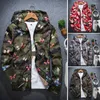 Men's Jackets Spring Autumn Stylish Relaxed Fit Pockets Windbreaker Cozy Hooded Jacket Butterfly Print Streetwear