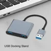 Expansion Dock Driver-Free Cable Hub Multifunktionell USB Type-C till USB3.0 Notebook PC-gränssnittsförlängning