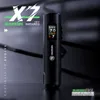 DragonHawk X7 Wireless Tattoo Kit Rotary Smart Pen 1800mAh Batterikatroner Nålar TZ-WQP012