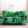 Chair Covers Tropical Palm Leaf Print Living Room Sofa Dust-proof Removable Towel Stretch Armchair Slipcover 3D Printing