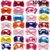 Dog Apparel 50/100pcs Valentine's Day Style Small Bow Tie Pet Grooming Product Dogs Bowties Products Accessories