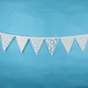 Party Decoration 12 Flags 3.2m spetsblommor Pennant Bunting Wedding Decor Banner Banner