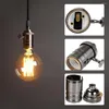 Uchwyty lampy E26 E27 RETRO DIY LAMPLETER Z przełącznikiem Edison Lighting Uchwyt śrubowy Oprawa mosiężna gniazdo Vintage Antique Y7r2