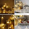 سلاسل 10/20 LEDS Butterfly Light String LED Fairy 1.5/3M Battery Holiday Garland لعيد الميلاد زخرفة حفل زفاف عيد الميلاد