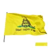 Bandeiras bandeiras de 3x5 pés bandeira de cobra amarelo gadsden tea parto cpeper não pise em mim entrega de garden home jardim de suprimentos festivos otrqy