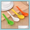 Cucchiai 300 pz/lotto Colorf Gancio Cucchiaio Melamina Ciotola Zuppa Miele Porridge Stoviglie Sn3143 Consegna Goccia Giardino di Casa Cucina Sala da Pranzo Bar F Dhsen